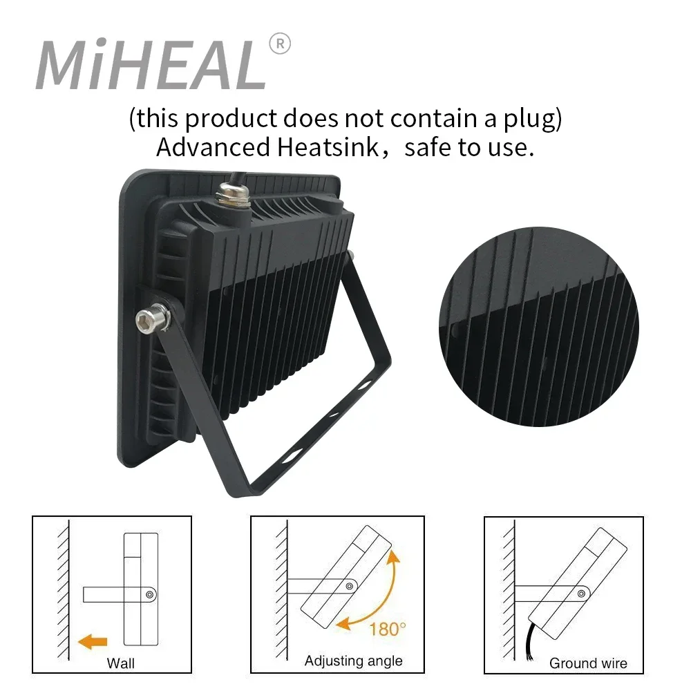 LED Industrial lighting 110V 220V 10W 20W 50W 100W Workshop Garage IP68 Working Lamp LED Mining Lamp Floodlight