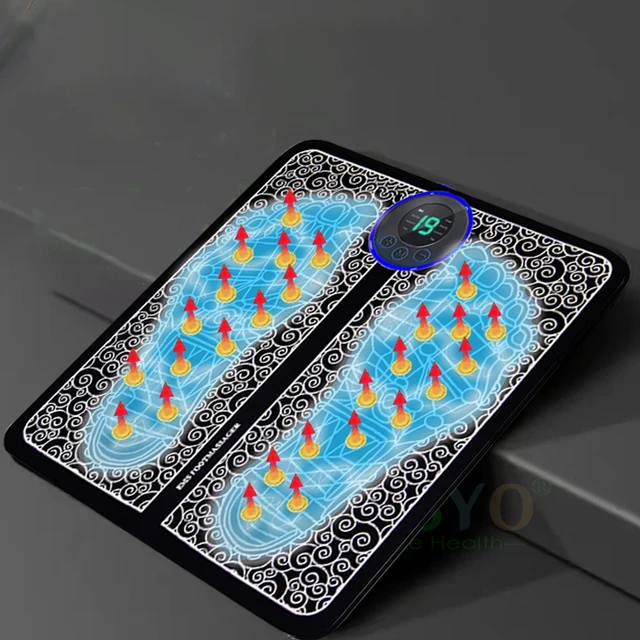 Foot Massger Sole Massage Pad Feet Muscle Stimulation 8 Modes 19 Level Relaxation USB Charging 4 Foot Massger Sole Massage Pad Feet Muscle Stimulation 8 Modes 19 Level Relaxation USB Charging 4