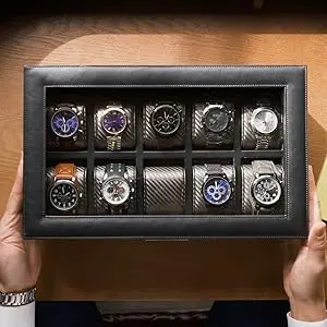 Yachtsman Watchbox displays up to 10 Watches on Large Pillows