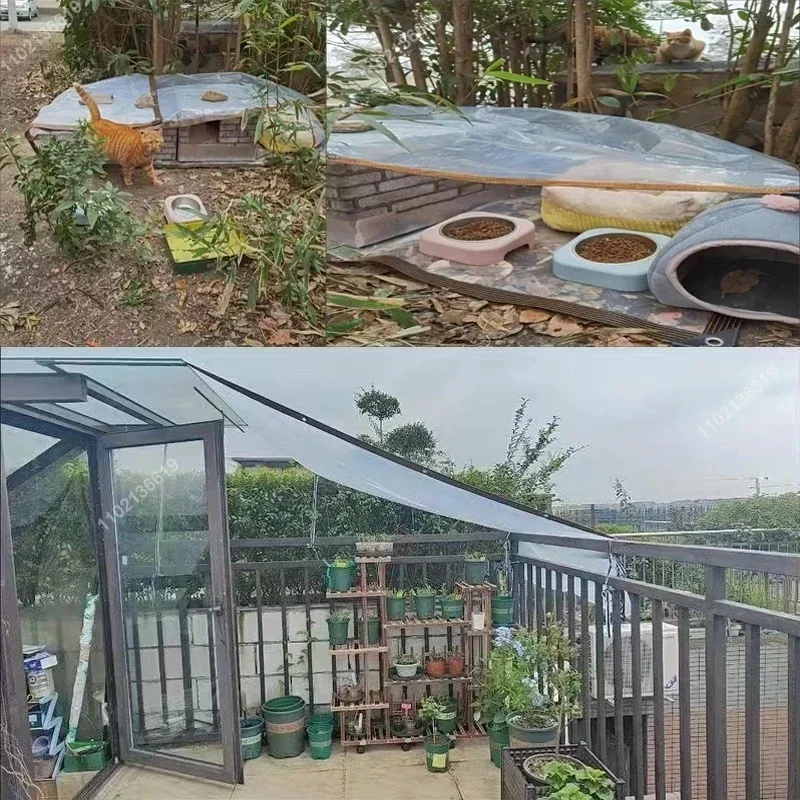 Transparent rainproof shading cloth tarpaulin Lightweight waterproof tarpaulin cover rainproof tarpaulin