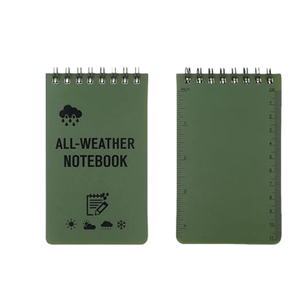 Waterproof Tactical All-Weather Pocket Notebook with Lined Pages