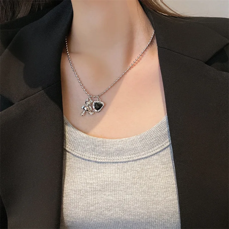 【Hei】kisses pendant long necklace〜ロングネックレス#韓国発 ànuke online store（アンヌーク） / Mixchain Long