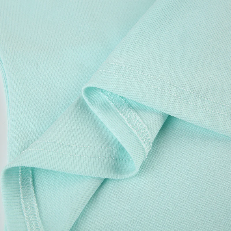 Camisola con estampado abstracto Y2K sin mangas, básica, ajustada, azul claro, top corto, lindas camisetas sin mangas para mujer