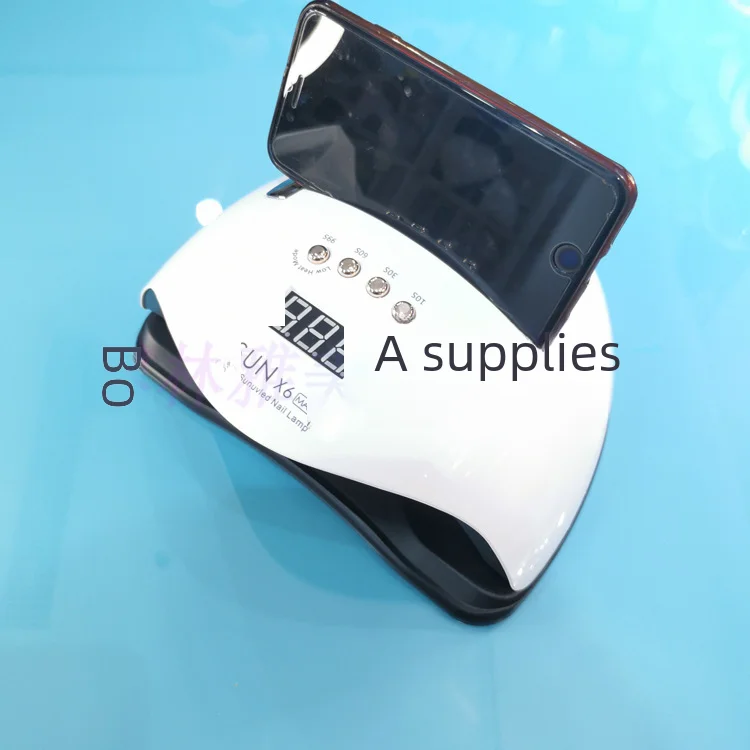 Sunx6max 네일 아트 램프, 전문 케어 뷰티 트리트먼트용 고출력 네일 건조 기계, 66 비드, 280W
