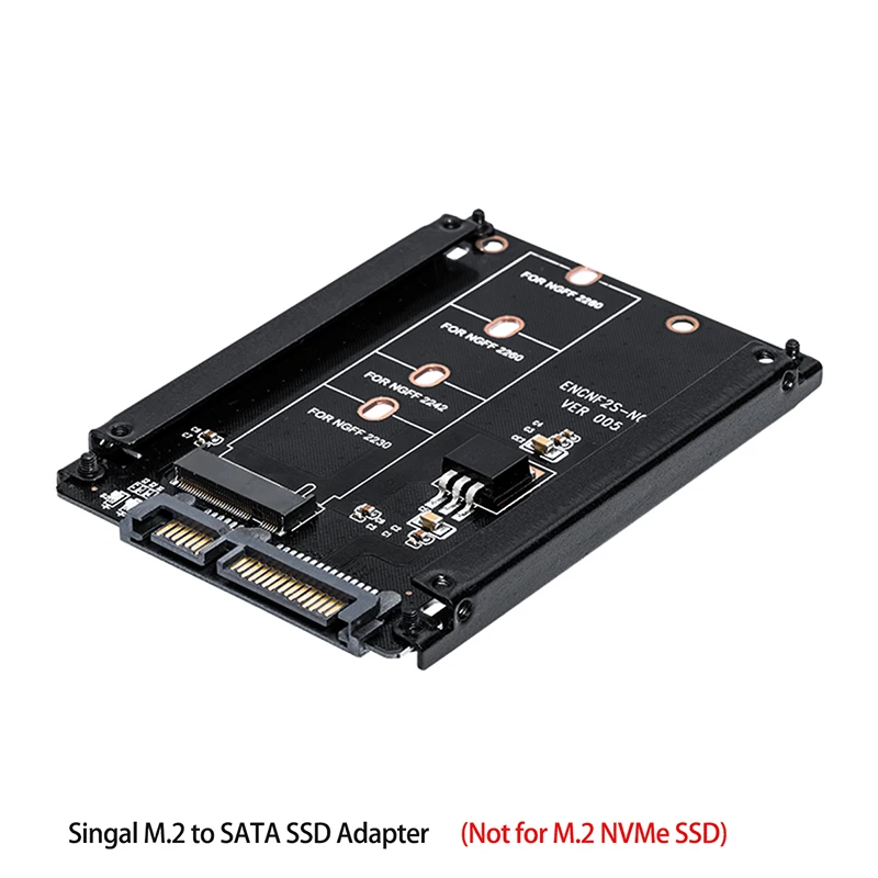 KALEA-INFORMATIQUE Adaptateur M2 (M.2 NGFF SATA B Key ou B+M Key) vers SATA  avec boitiers au Format d'un Disque Dur SATA 2.5