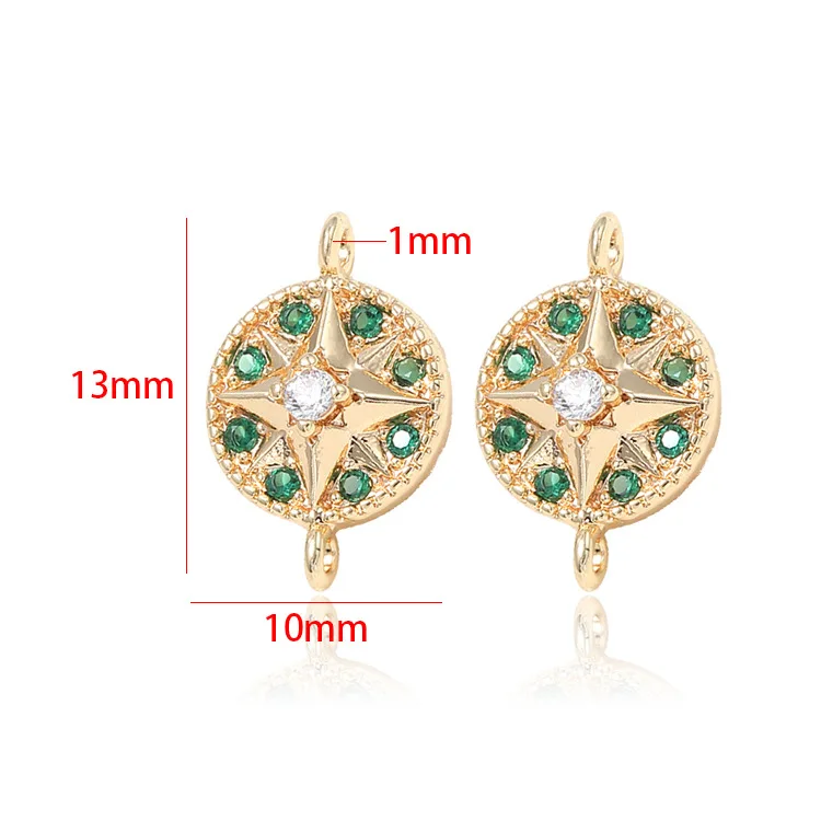 10*13MM 14K  ÷ Ȳ   2 Ȧ    Ʈ   ǰ Diy ׼