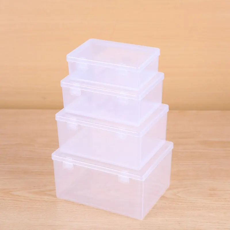 Transparent Dual-Fastened Jewelry and Art Storage Display Box