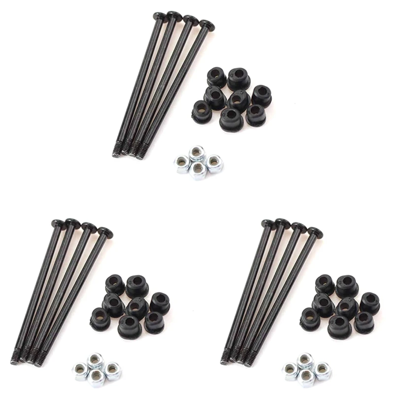 

12X Front And Rear Swing Arm Screw Pin With Shaft Sleeve For Wltoys 144002 144010 124016 124017 RC Car Parts Accessories