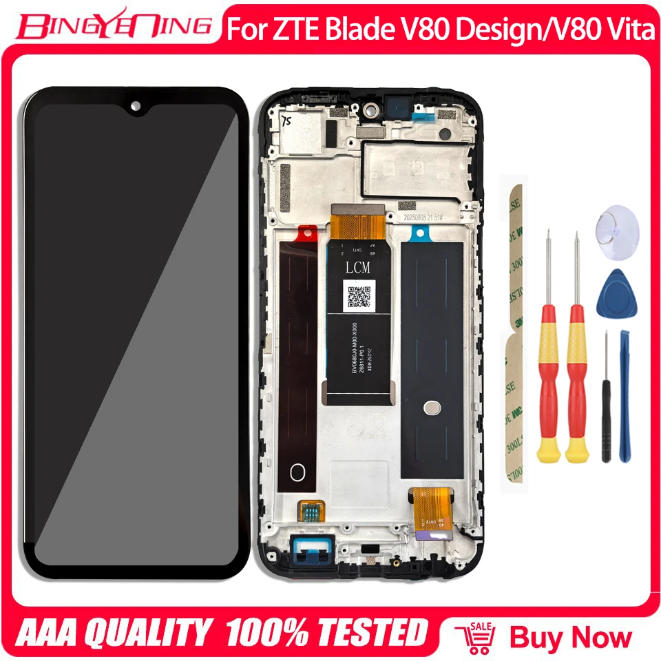 Premium Original LCD Display & Touch Screen with Frame + Free Tools for ZTE Blade Nubia Music V80 Series