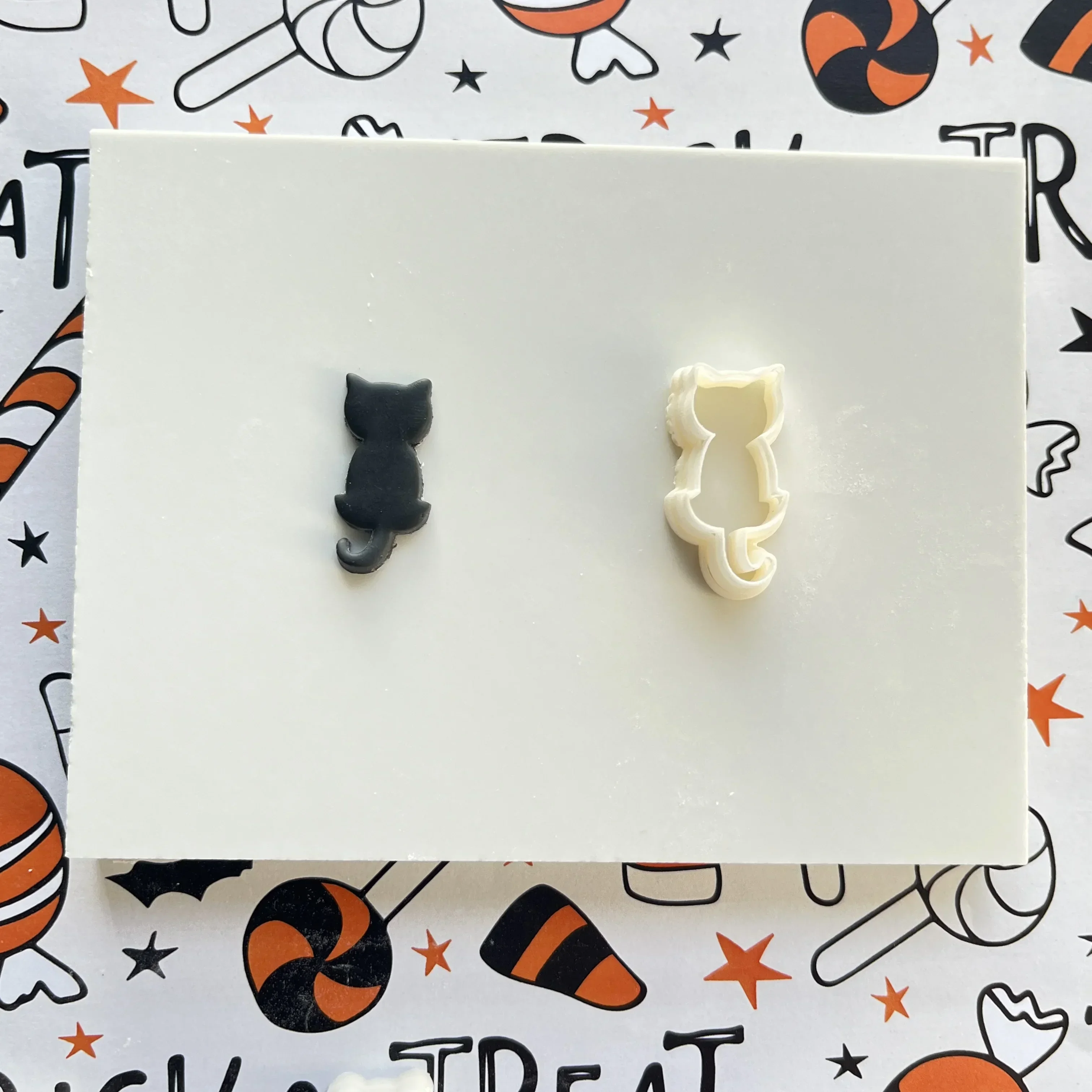 Halloween Series Mini Polymer Clay Cutter Cat/Hat/Pumpkin/Ghost Shaped Clay Cutting Molds For DIY Earring Jewelry Hand Tools clay cutters clay tools pottery tools clay accessory