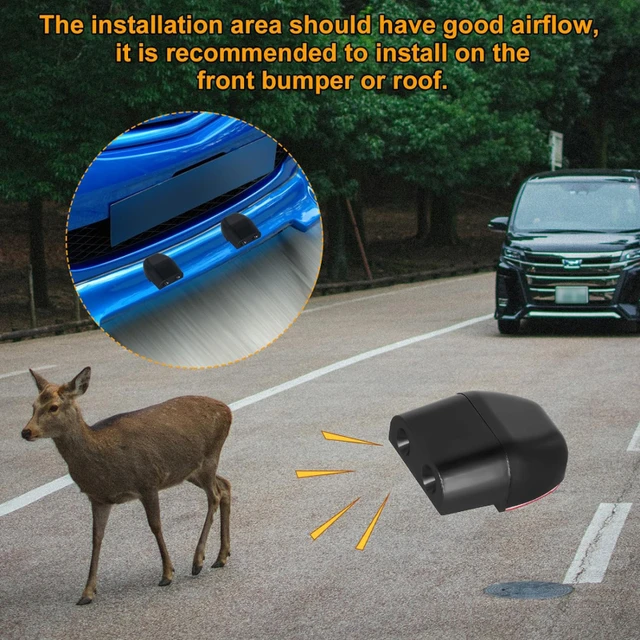 Fischietto Ultrasuoni Per Auto - Allontana Cervi E Animali | 4 Pezzi Con Adesivo - Foto 14