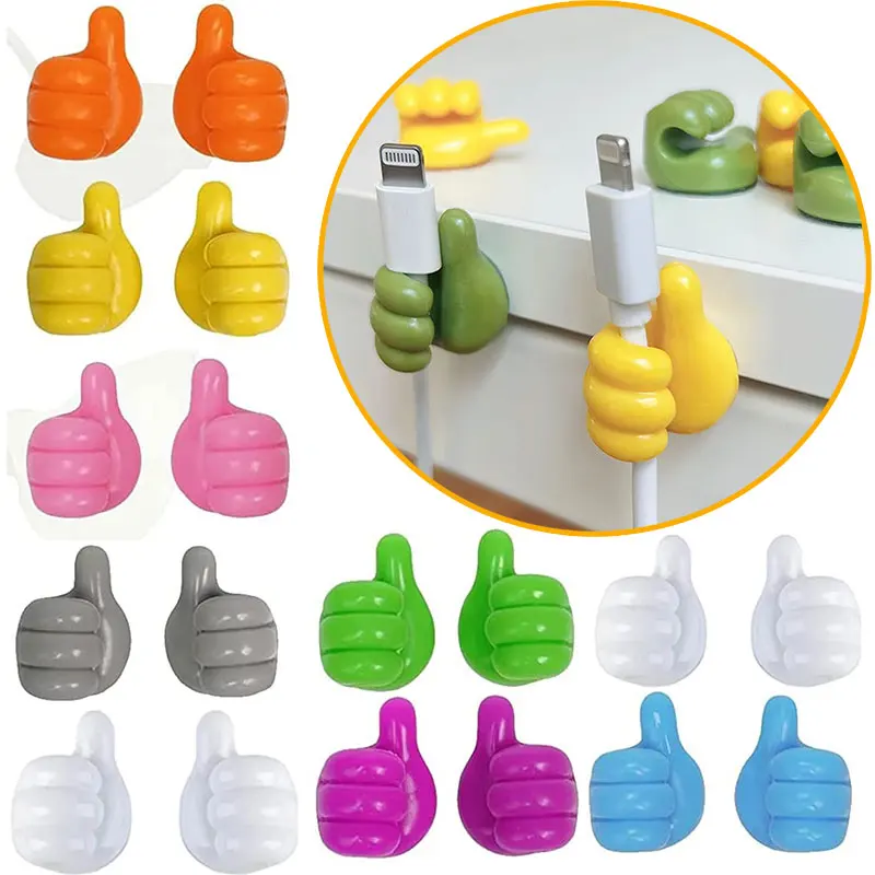 Thumb Hook Cable Clip Holder Pack Of 10