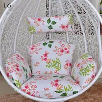 Hanging Swing Egg Chair Cushion Cover Patio Large Round Papasan Pad Detachable Garden Lounger Cushion Cover  (No Filling) 1