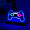 LED Neon Sign Lights USB Game Console Handle Wall Lamp for Holiday, Gift, Party, E-sport, Children's Room Game Room Home Decor 1