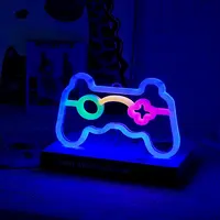 LED Neon Sign Lights USB Game Console Handle Wall Lamp for Holiday, Gift, Party, E-sport, Children's Room Game Room Home Decor 1