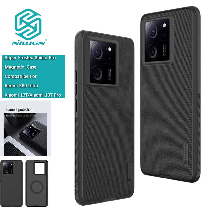 

Магнитный чехол Nillkin для Redmi K60 Ultra/K60 Pro/Xiaomi Poco F5 Pro/13T Pro/Note 12 Turbo