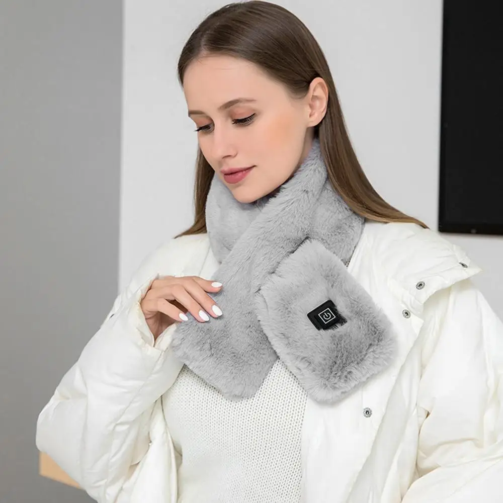 Heated Scarf Neck Heating Pad Three Temp USB Heated Soft Warm Scarf Portable Electric Temperature Control Heating Pad Heat Scarf