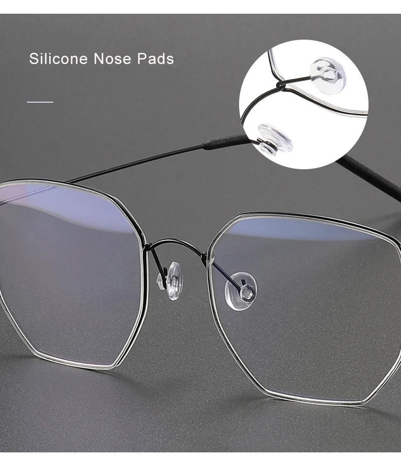 Angepasst Titan Myopie Optische Brillen Männer Ultraleicht Platz Schraubenlose Lesebrille Frauen Marke Brillen – Detail 11