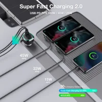 WOTOBE 165W 3-port Super Fast Charging PD3.1 140W, PD3.0 100W PPS45W QC5.0 PD35W 30W For iPhone 14 13 12 Pro Max,Galaxy S22 21 - Image 5