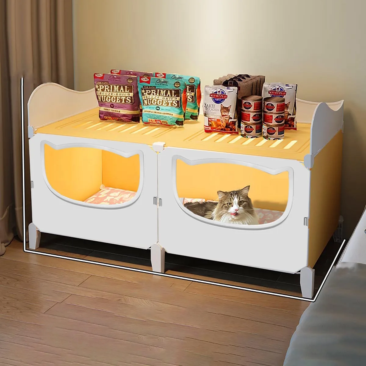 Cat Nest for All Seasons, Enclosed Cat Nest, Summer Cooling and Cooling, Bunk Bed, Two-Story House Cat Nest for All Seasons, Enclosed Cat Nest, Summer Cooling and Cooling, Bunk Bed, Two-Story House