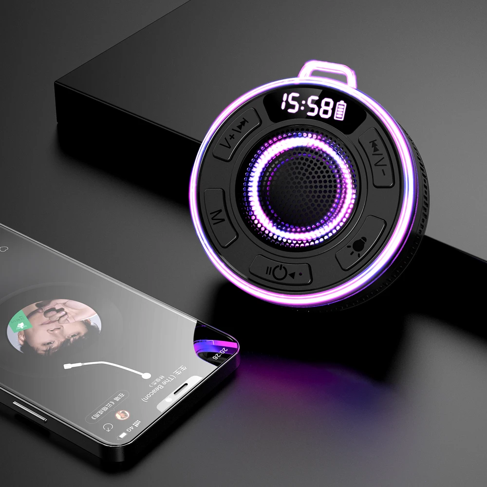 Wireless Bluetooth Speaker BLAST! S3 IPX7 Waterproof LED Light Strong bass Bluetooth speaker Type-C charging Cable 1100mAh