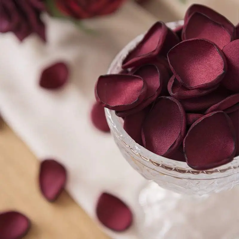 100/200/300 Stücke Rose Künstliche Blumen Blütenblatt für Home Room Decor Valentinstag Hochzeit Dekoration DIY Geschenk Ornament Zubehör – Detail 2