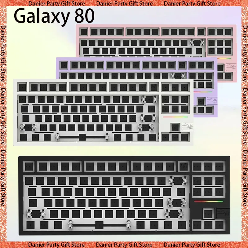 

Клавиатура для механической игры Galaxy 80 из алюминиевого сплава с Rgb Подсветкой