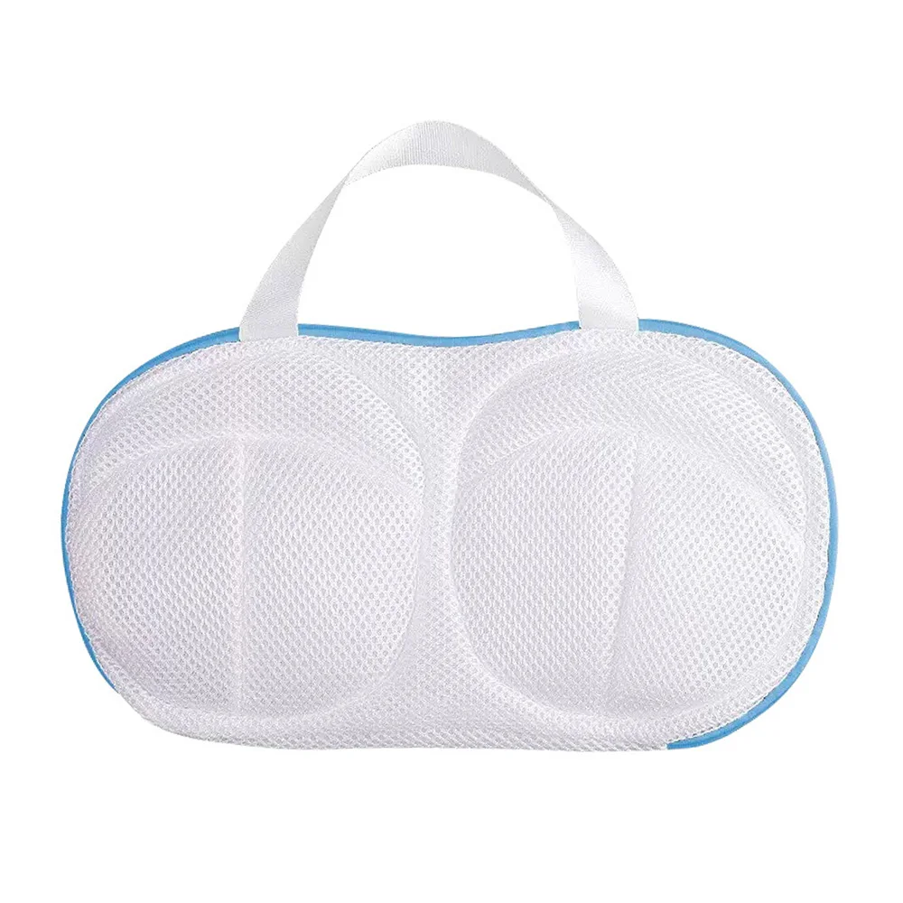 1PC mesh universal pocket, bra, underwear protective bag, washing machine  specific three-dimensional thickened anti deformation handle, washing bag,  protective household storage bag, laundry storage and storage washing bag