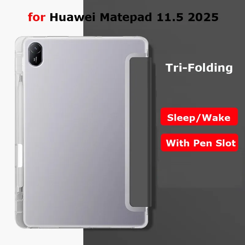 Translucent Tri-Fold Soft Tablet Case with PaperMatte Finish