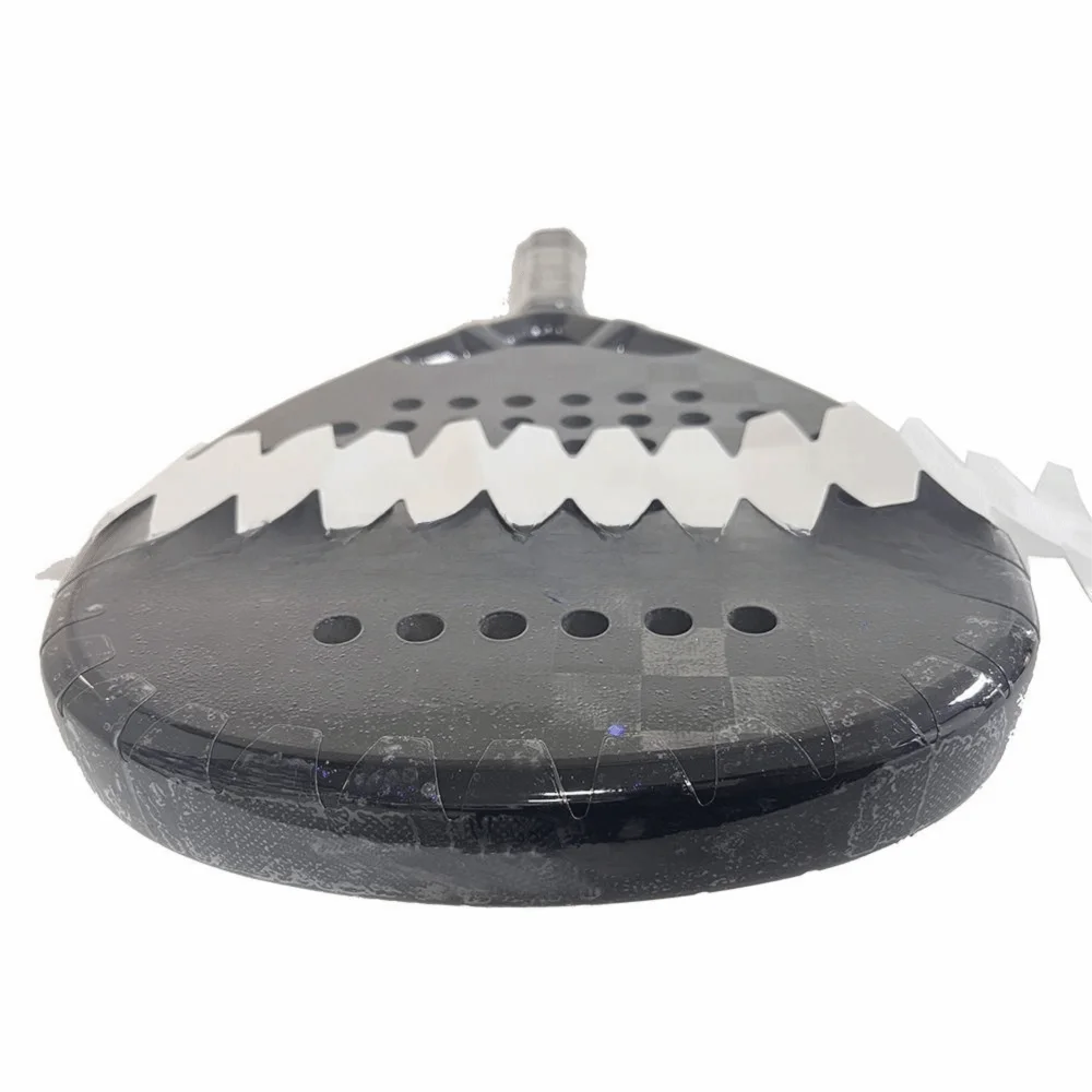 PU-Strandschläger-Kopfaufkleber, schwarz, transparent, Kratzschutz, Schlägerrahmen-Schutzband, reduziert Aufprall und Reibung – Detail 2