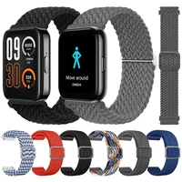 20mm 22mm Elastic Bracelet Band for Realme Watch 3 2/2 Pro S/S Pro Braided Nylon Strap for Huami Amazfit Bip U/GTS 4 2e/GTR 42mm