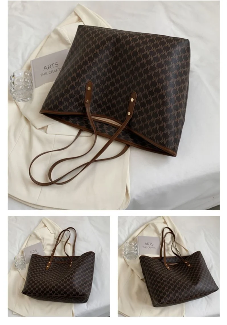 Elegante borsa tote da donna, borsa a spalla capiente versatile_voghion.com