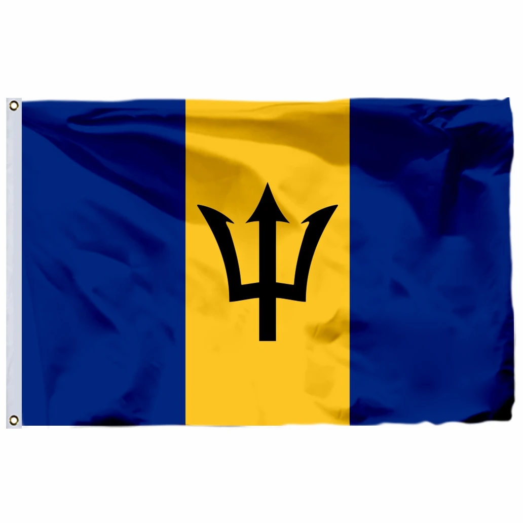 

Barbados Flag 3X5FT 90X150CM 115g 100D Polyester Double Stitched High Quality Free Shipping 2X3FT