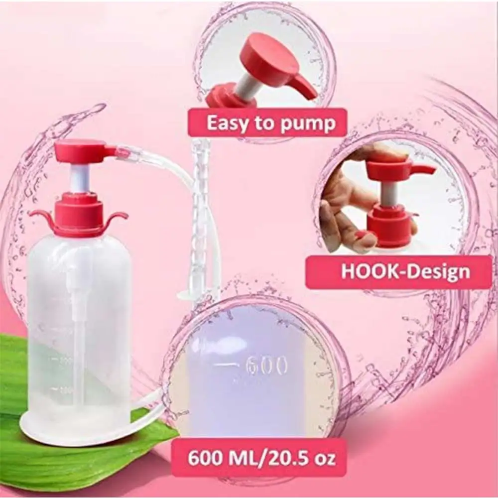 600ML Bidet Vaginal Clearner Anal Douche Enema Ass Anus Cleaning Syringe Washing Irrigator Clean Vagina Device Bathroon Accessor 3