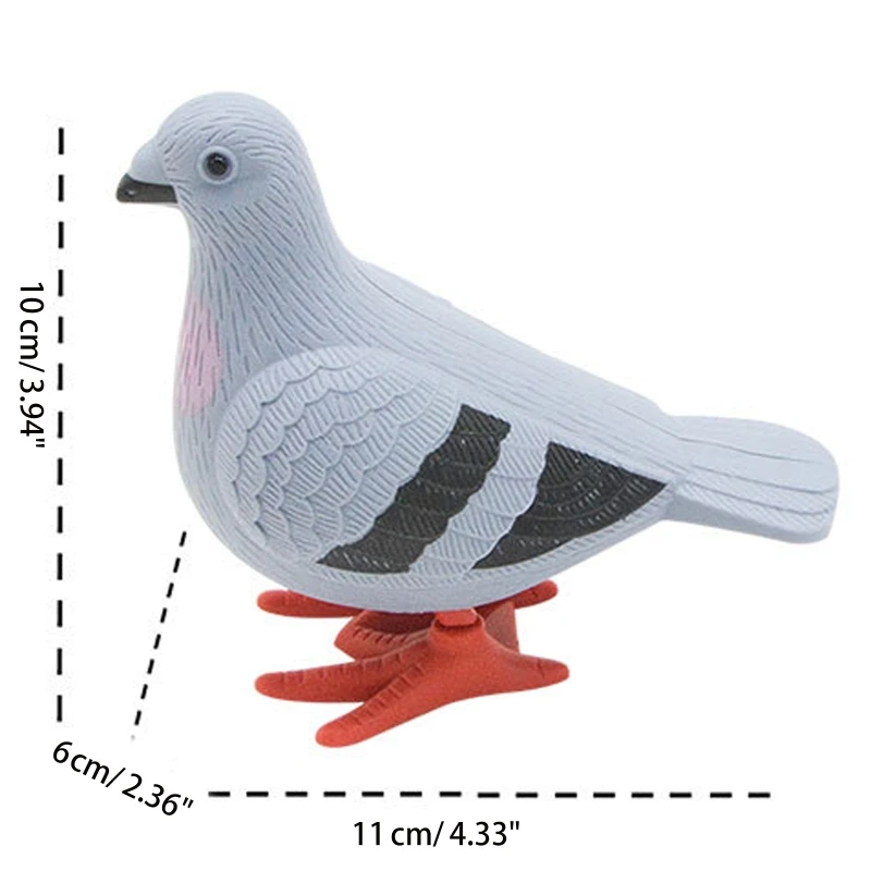 Baby Prechool Learning Crafts Kids Gifts Pigeon Design Wind-up Toy Chicken Shaped