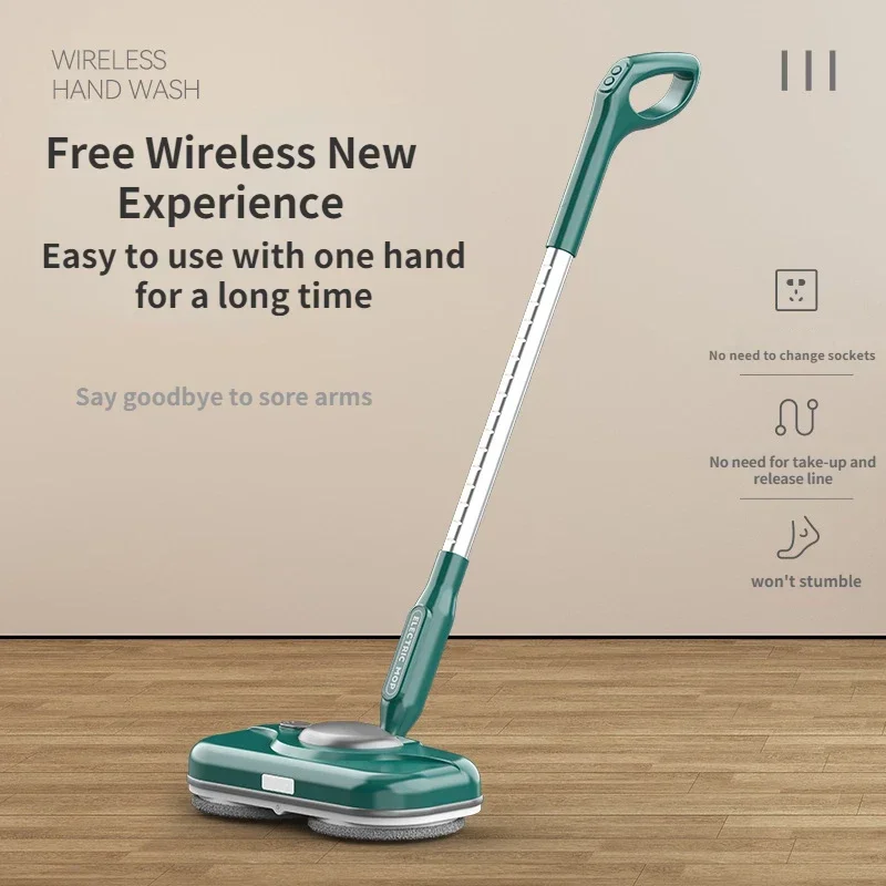 WS-24 MOCIO ELETTRICO Cordless, Mop Elettrico Senza Fili, Con Spruzzo in Un  Tast EUR 107,99 - PicClick IT