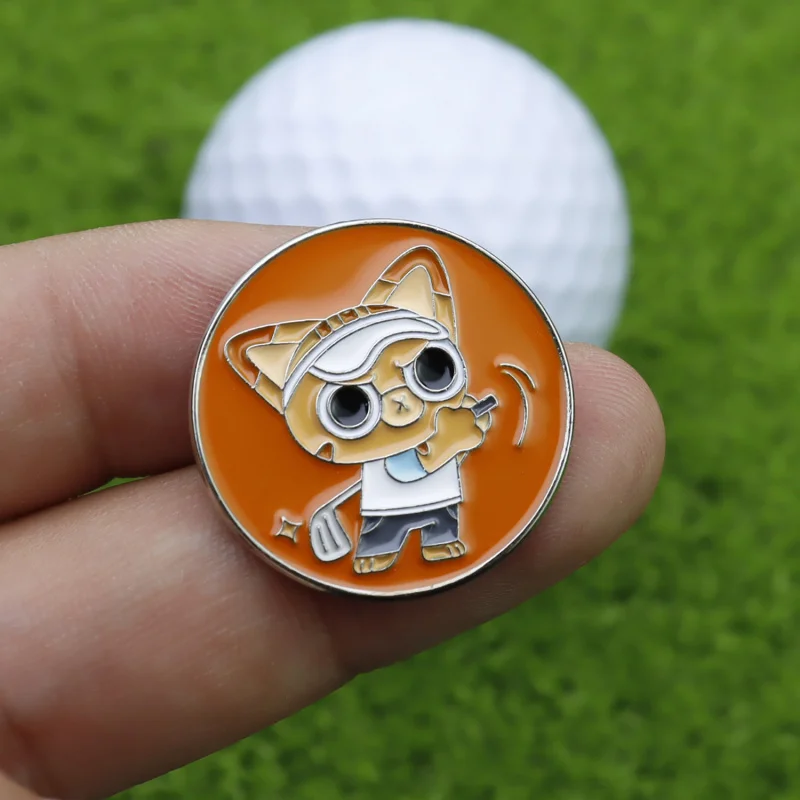 【 New 】 New creative metal enamel ball marker with golf accessories