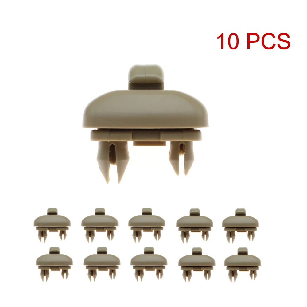2/10 Car Sun Visor Clip Holder Gancio Staffa Gancio Per Audi A1 A3 A4 A5 Q3 Q5 S3 S4 S5 Tt Allroad Muslimbeige Interni