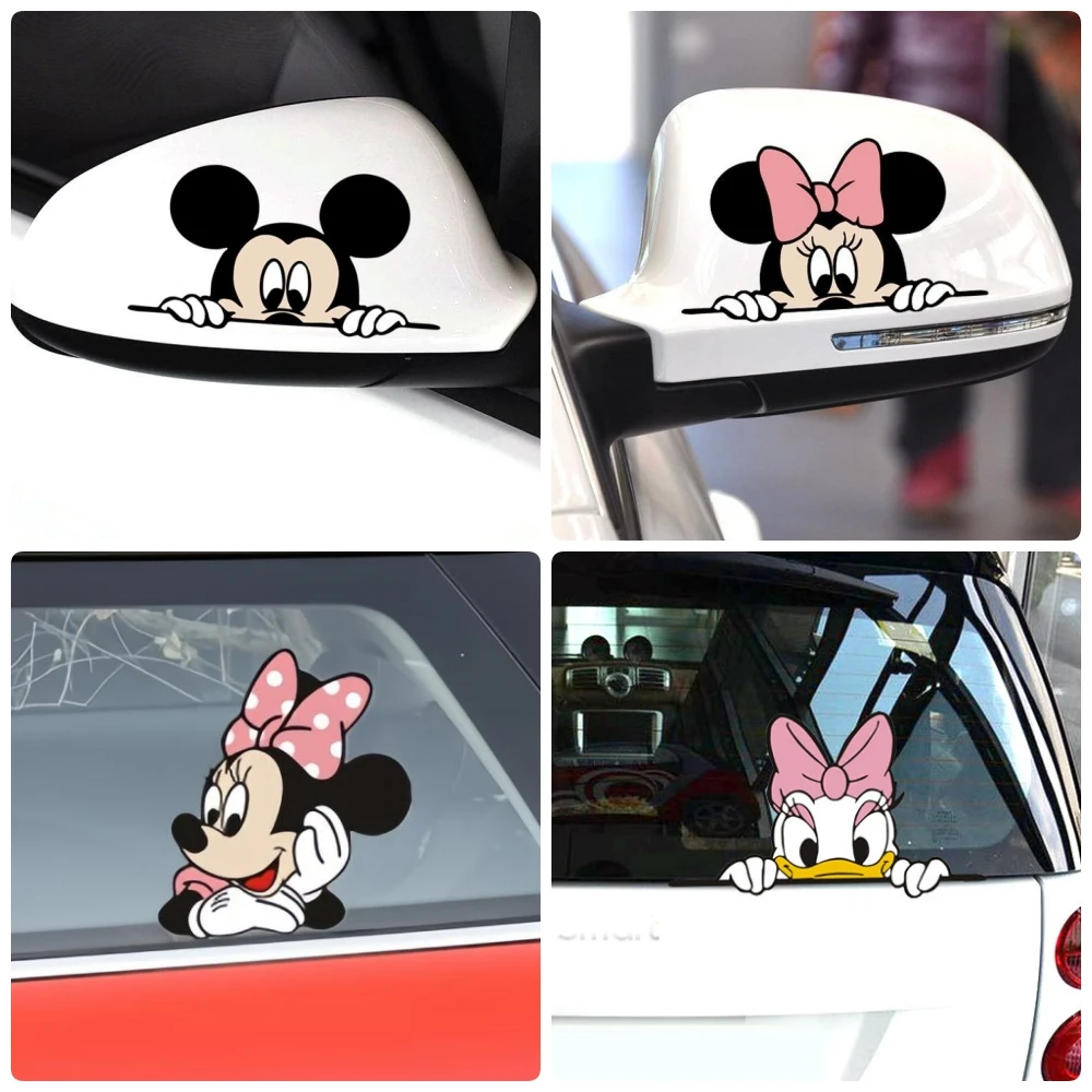 Stickers Voiture Disney Mickey Minnie Daisy Rétroviseurs
