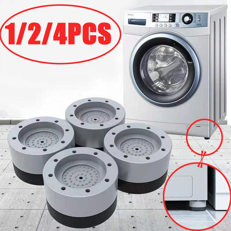 4PcsUniversalAntiVibrationPadsWashingMachineRubberFeetMatAnti