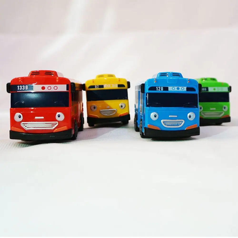 Model Buses for Kids Gifts Little Children Educational Model Buses TAYO Bus Car Mini Pull Back Bus Little Toys - 2