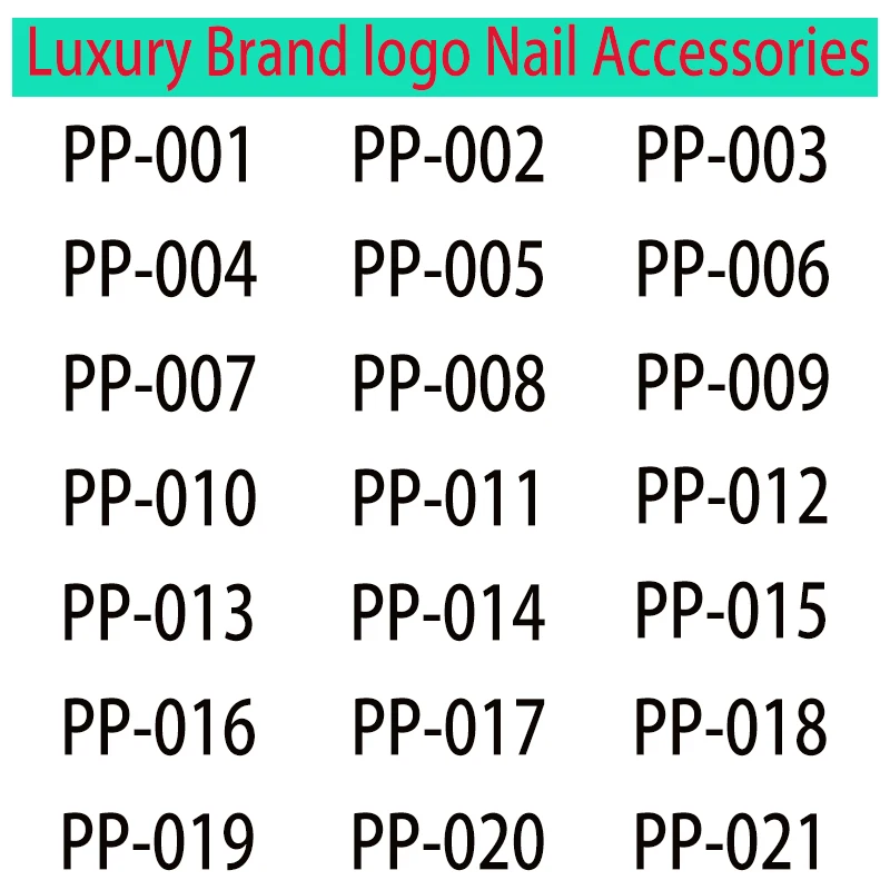 Nail Art Accessories 10 Pcs/pack 3D Metal Brand Nail Art Jewelry Nail Charm Sparkling Rhinestone Crystal Pearl Diamond DIY