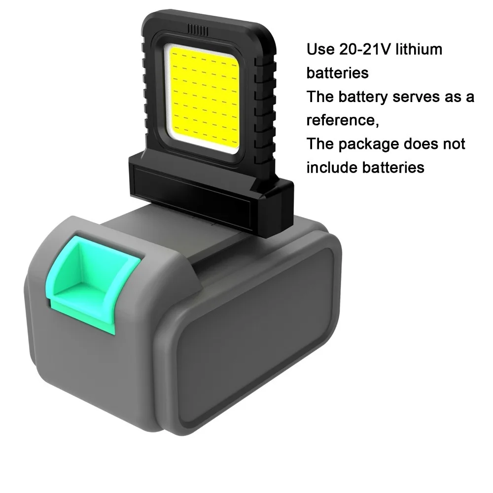 Power Tool Accessories Parts For Makita 18V DeWALT 20V Milwaukee Bosch M18 Lithium Battery Case Work Lamp