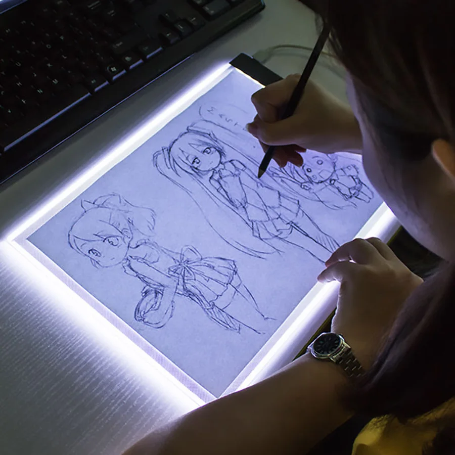 A3/A4 Size LED Drawing Tablet Led Light Pad Board Diy Diamond Painting Accessories Tool Kits Diamond Embroidery Eye Protection
