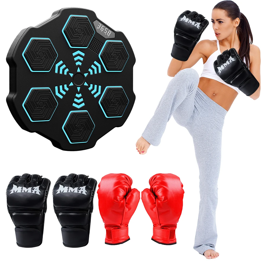 Intelligent Music Boxing Machine Boxing Reaction Wall Target Training Punching Equipment Type C Charging for Kids Adults