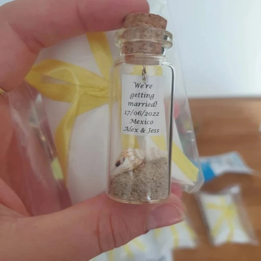 22 Mini Bottiglie Di Vetro Con Tappo - 10x18 Mm, Per Messaggi, Matrimoni E Souvenir - Foto 12