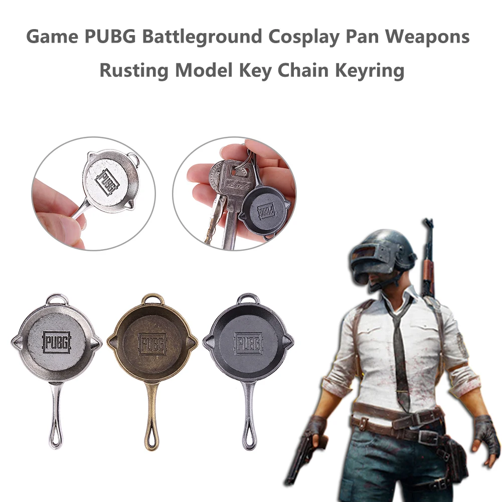 PUBG Battleground Pan Cosplay Rusting Key Chain Keyring