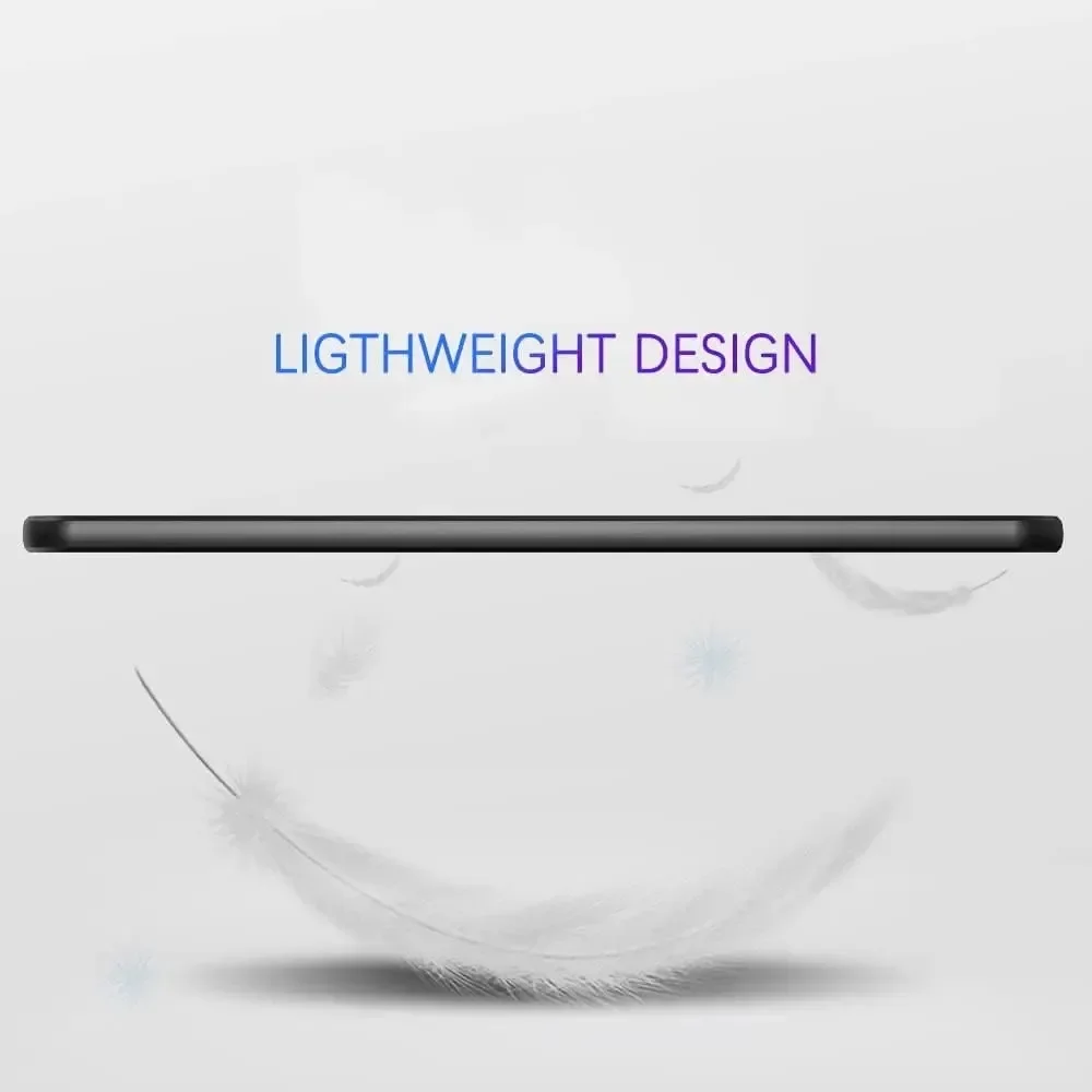 Flexible Black Silicone Tablet Case - Soft TPU Shell Back Cover
