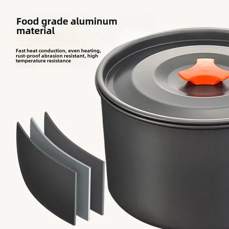 Ultralight Aluminum Camping Cookware Set 4