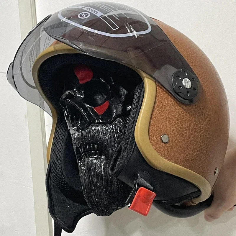 Creative Adult Motorcycle Helmet Holder Halloween skull Decoration Helmet rack Wall Mounted Helmet stand decor for Halloween